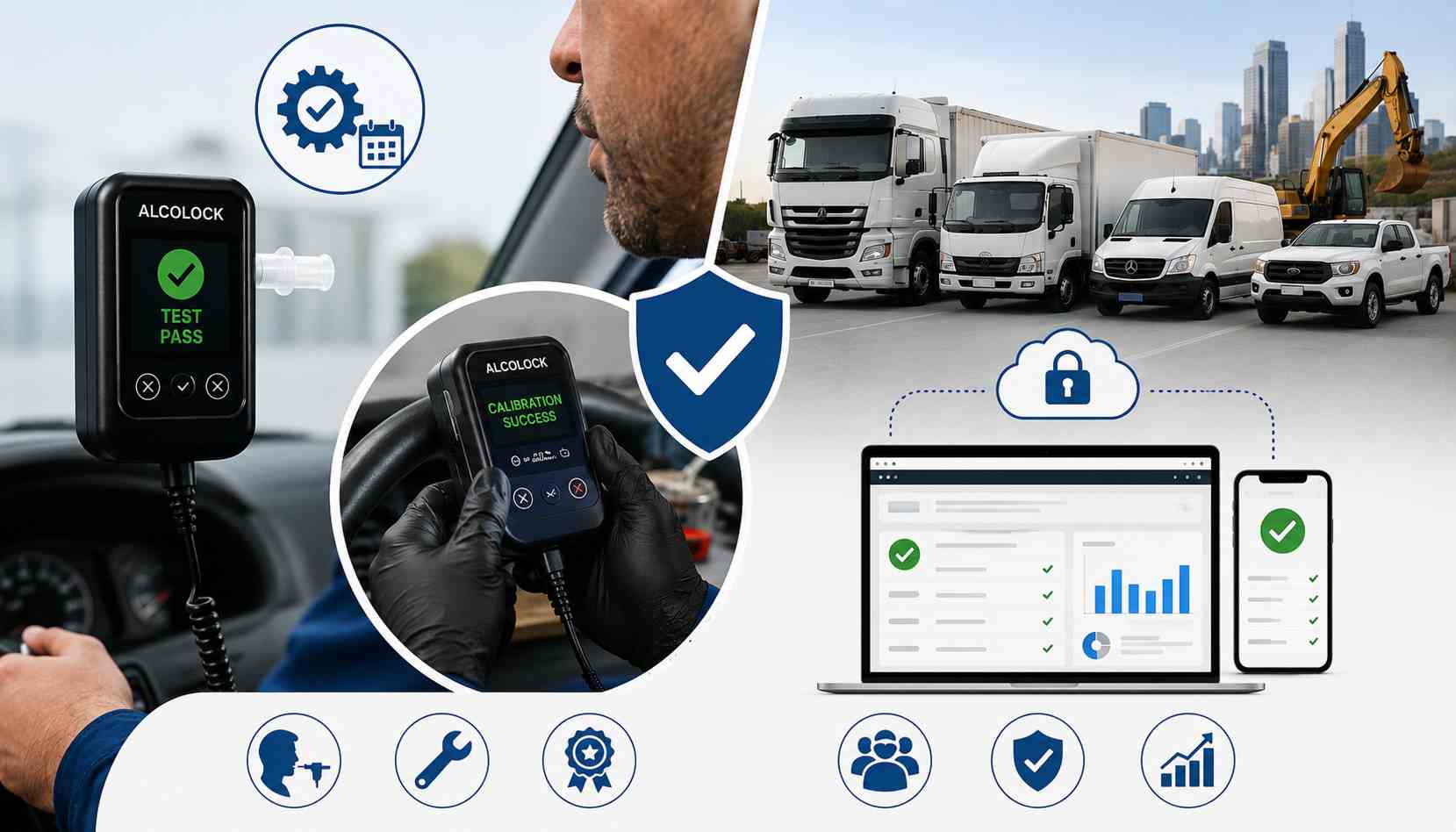 Alcohol interlock calibration and commercial fleet compliance